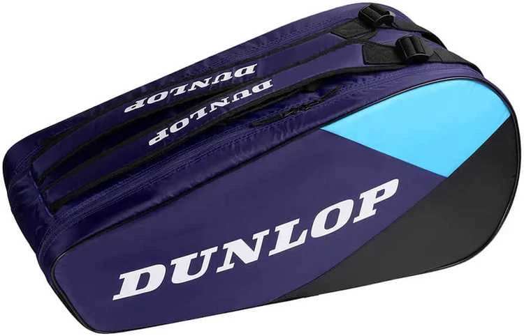 Krepšys tenisui DUNLOP FX-CLUB 10 violet/juodas/cyan