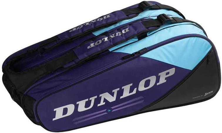 Krepšys DUNLOP FX-PERFORMANCE 12 violet/juodas/cyan