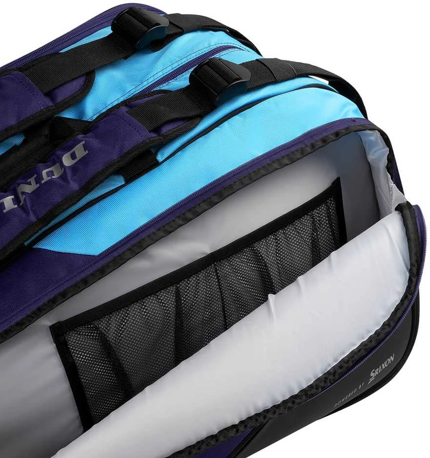Krepšys DUNLOP FX-PERFORMANCE 12 violet/juodas/cyan