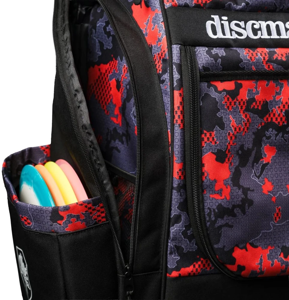 Kuprinė diskgolfo diskams DISCMANIA Fanatic Sky Raudona
