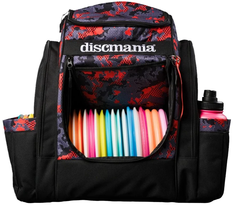 Kuprinė diskgolfo diskams DISCMANIA Fanatic Sky Raudona