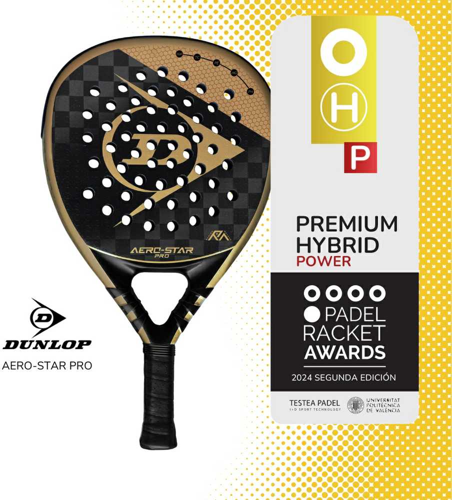 Padel raketė Dunlop AEROSTAR PRO 16K 370g