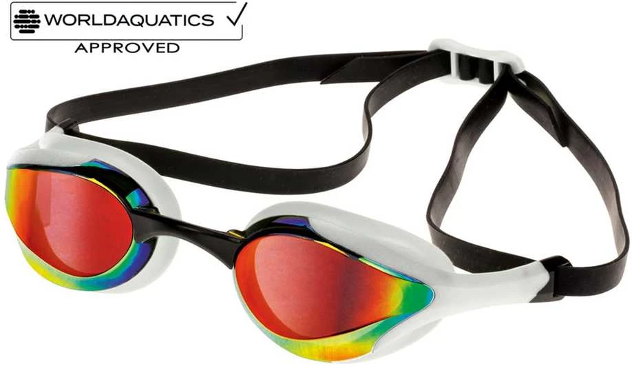 Plauk. akiniai Competition AQUAFEEL Leader Mirrored 41011 10 baltas FINA
