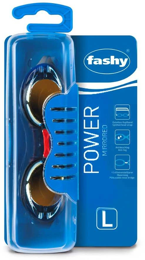 Fashy Plauk. akiniai POWER MIRROR 4156 33 golden