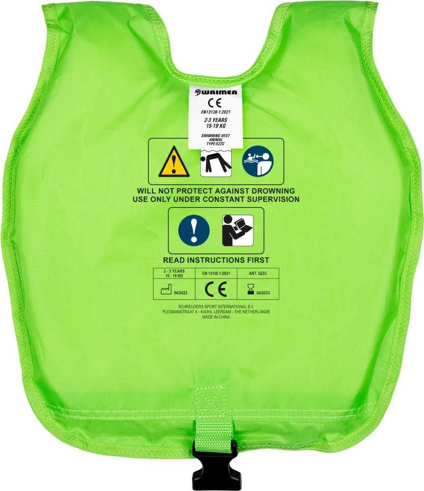 Plaukimo liemenė 52ZC GRO 15-19kg žalias
