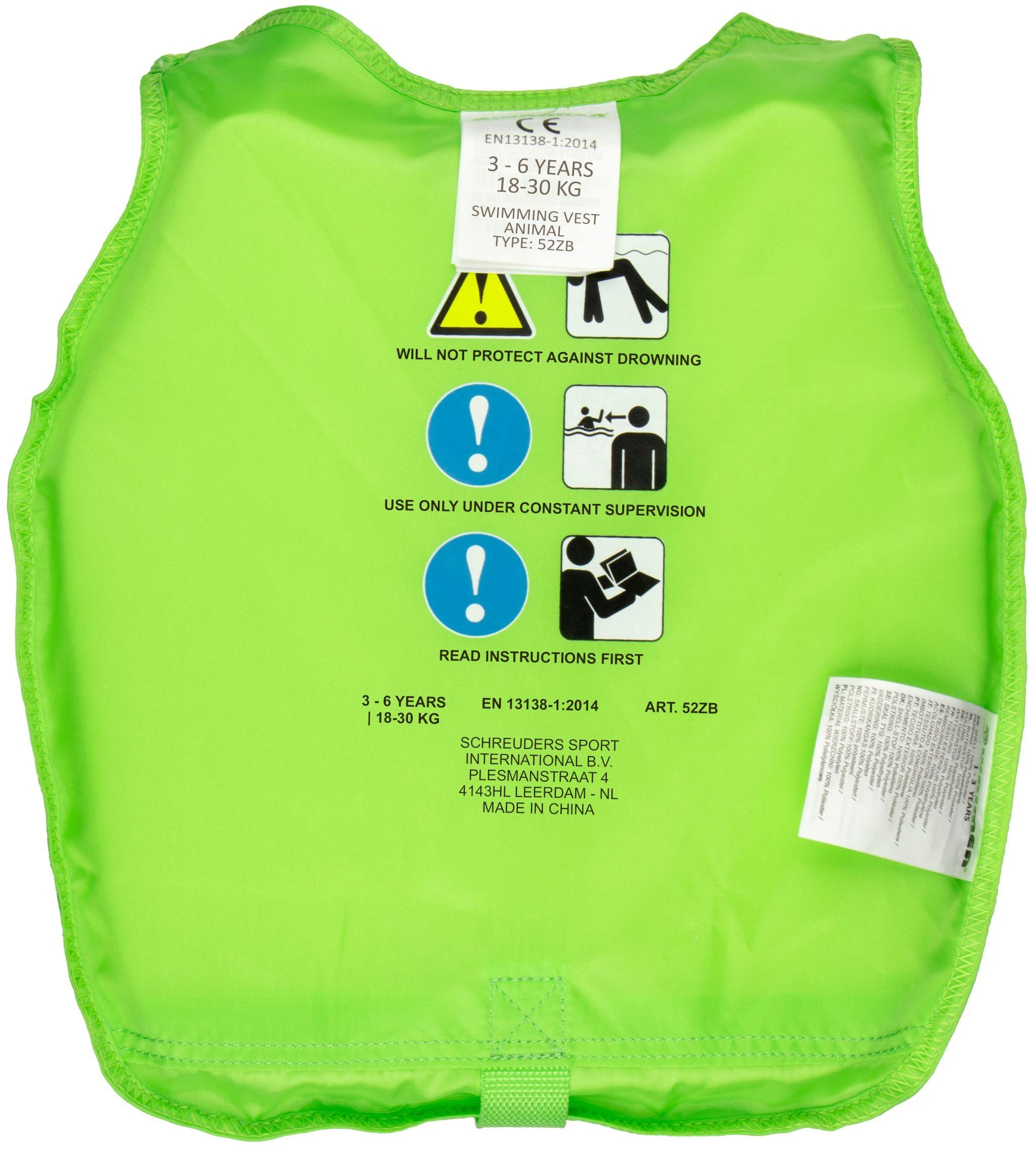 Waimea Plaukimo liemenė 52ZB GGZ 18-30kg žalias