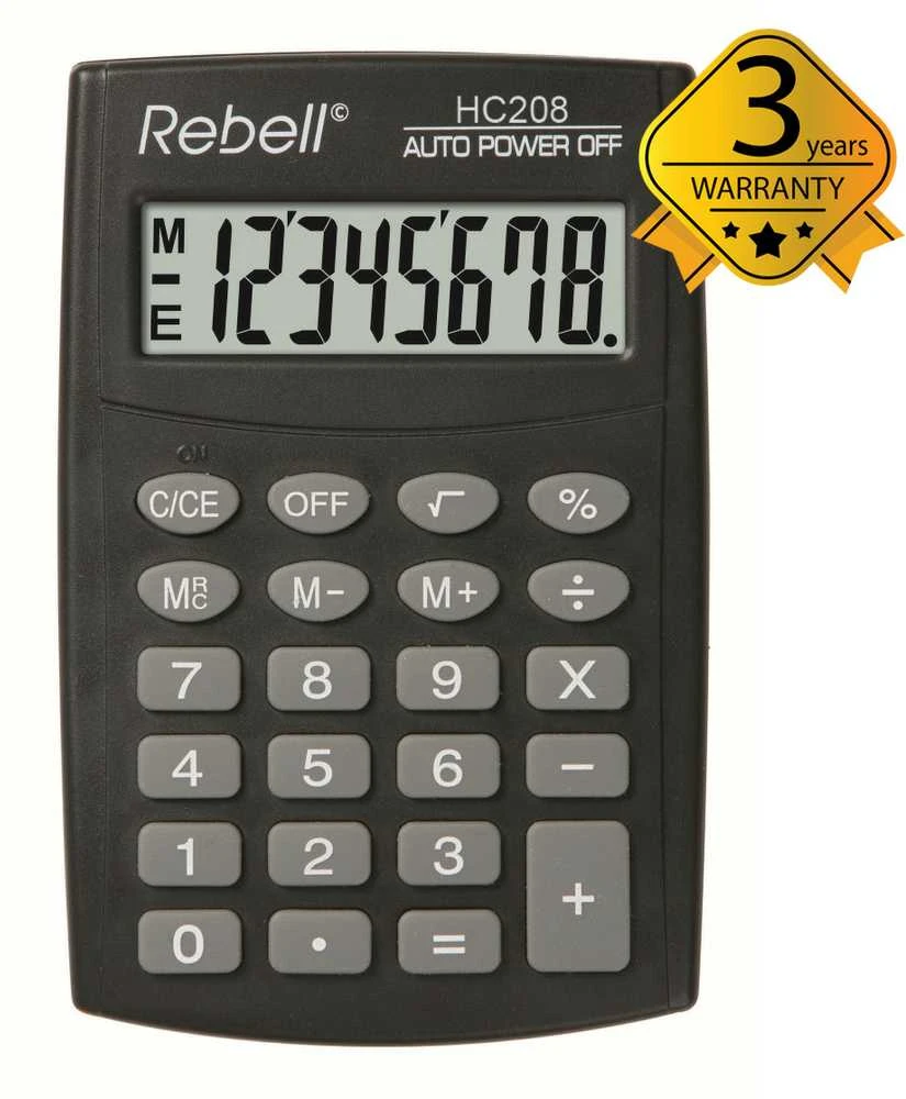 Skaičiuotuvas kišeninis Rebell HC208