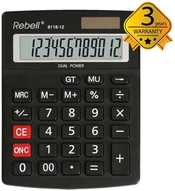 Stalinis skaičiuotuvas REBELL 8118-12