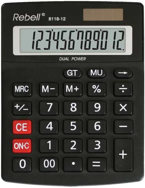 Stalinis skaičiuotuvas REBELL 8118-12