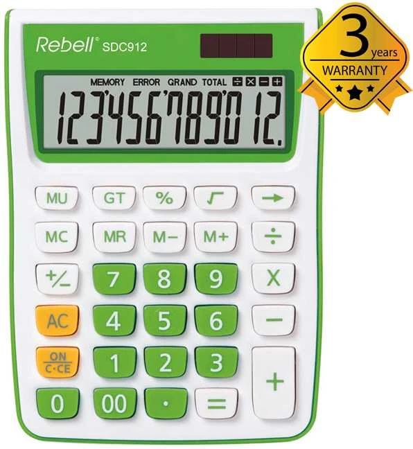 Skaičiuotuvas mažas stalinis Rebell SDC912GR