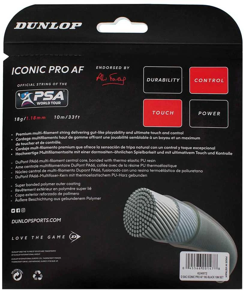 Stygos skvošui ICONIC PRO AF 17g/1,22mm 10m