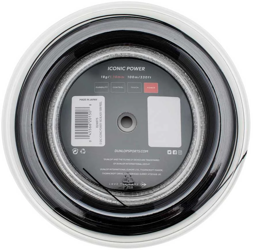 Stygos skvošui ICONIC POWER 18g/1,10mm 10m