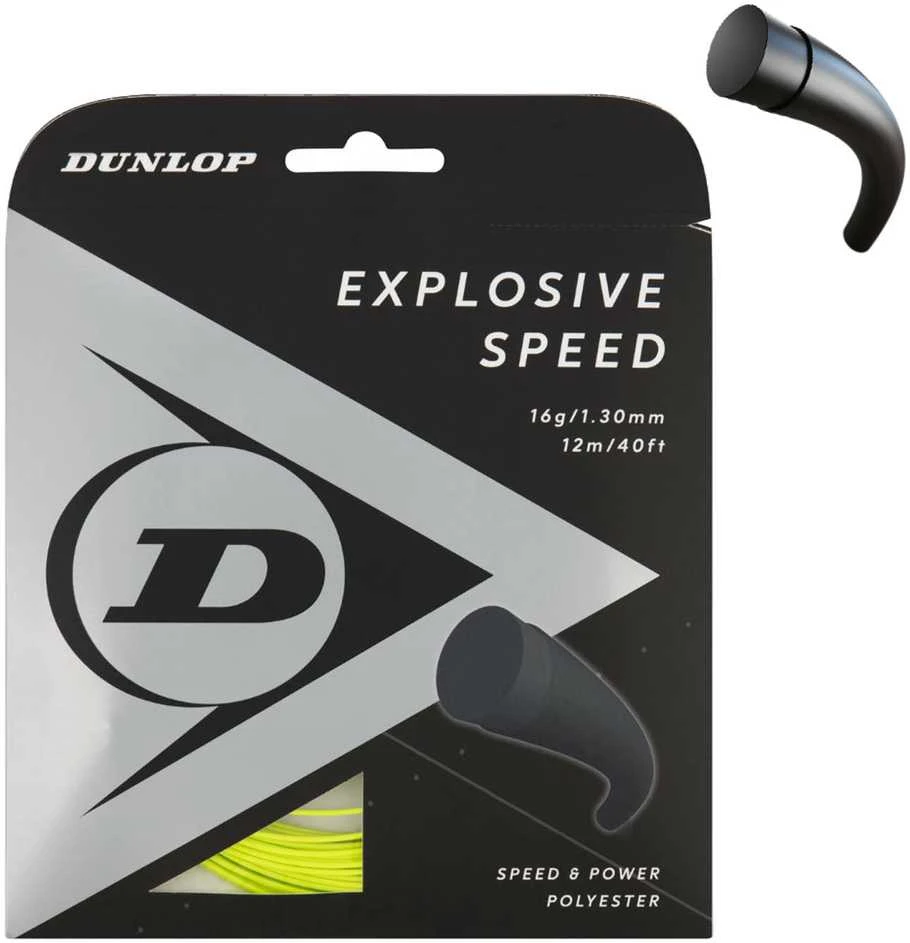 Dunlop Stygos tenisui EXPLOSIVE SPEED 17g/1,25mm 12m yellow