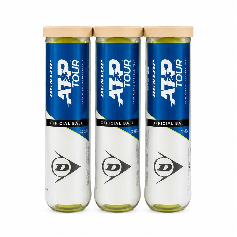 Teniso kamuol. DUNLOP ATP TOUR MASTERS 3x4PET