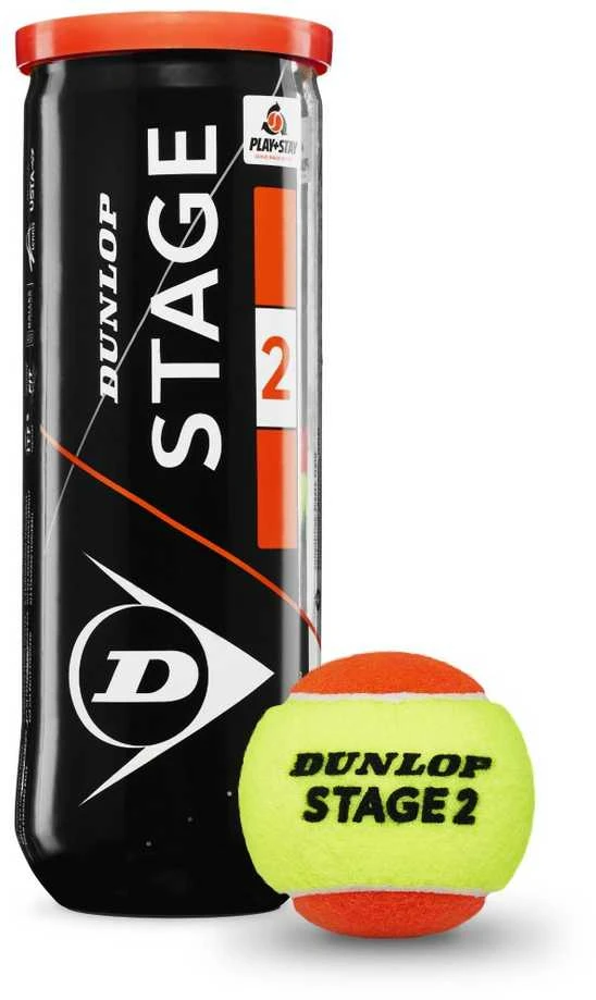 Oranžinis Teniso kamuol. DUNLOP STAGE 2 Oranžinis 3PET ITF