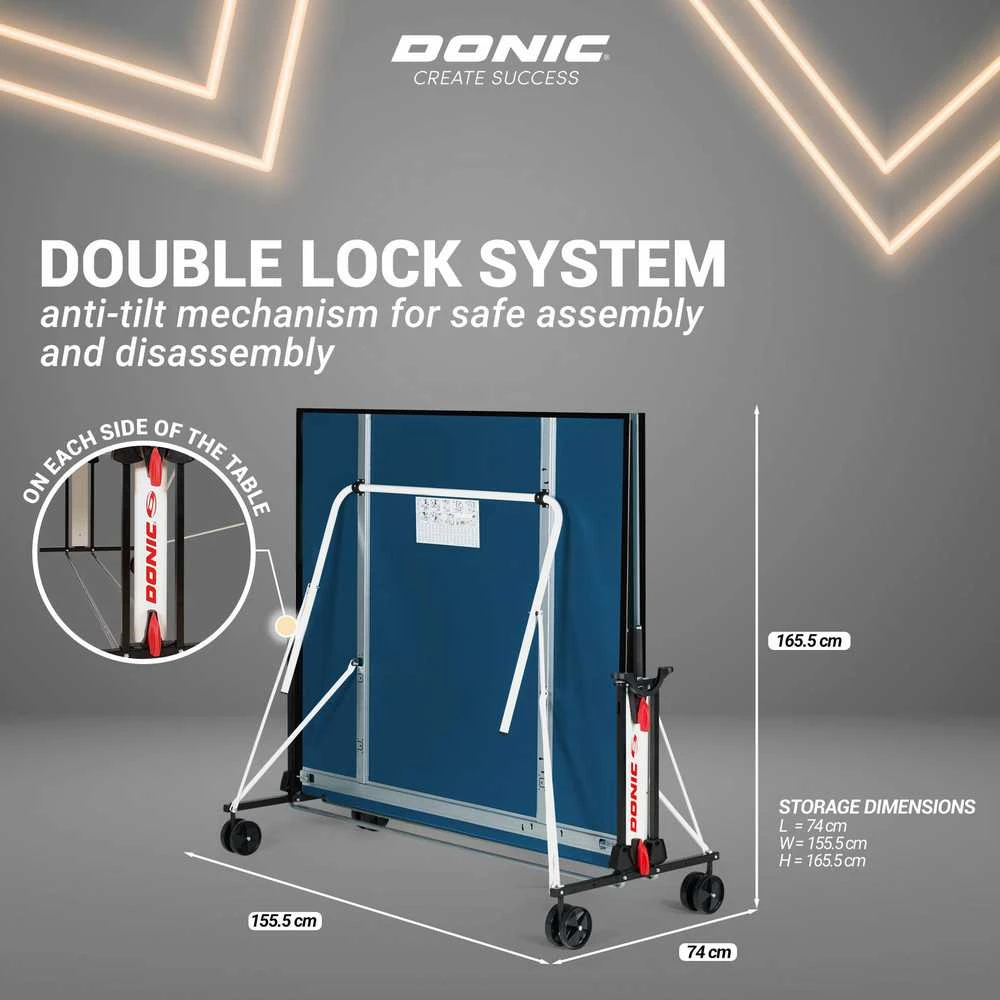 Mėlyna Teniso stalas indoor 19mm DONIC Roller Fun Mėlyna