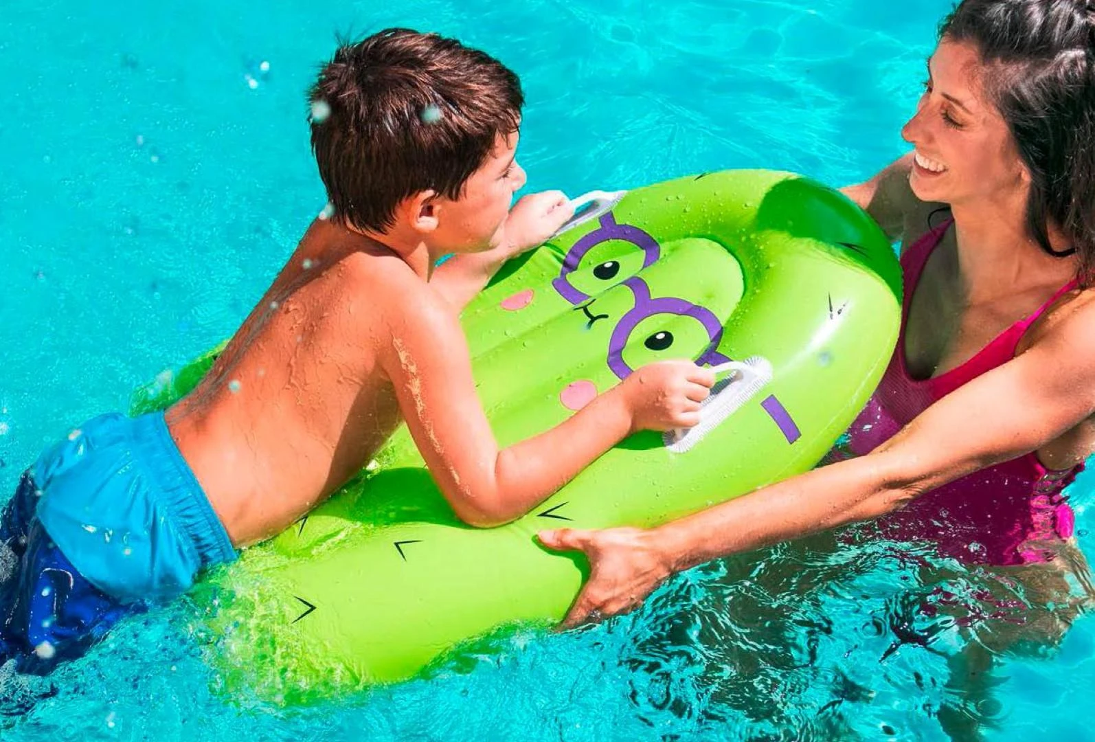 BESTWAY pripučiamas plaustas Surf Buddy 84cm x 56cm, assort., 42049
