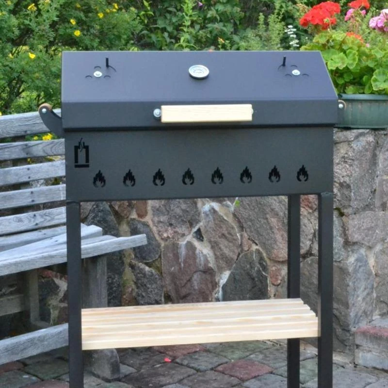 Abas Smokehouse Abas Ar vāku un plauktiem