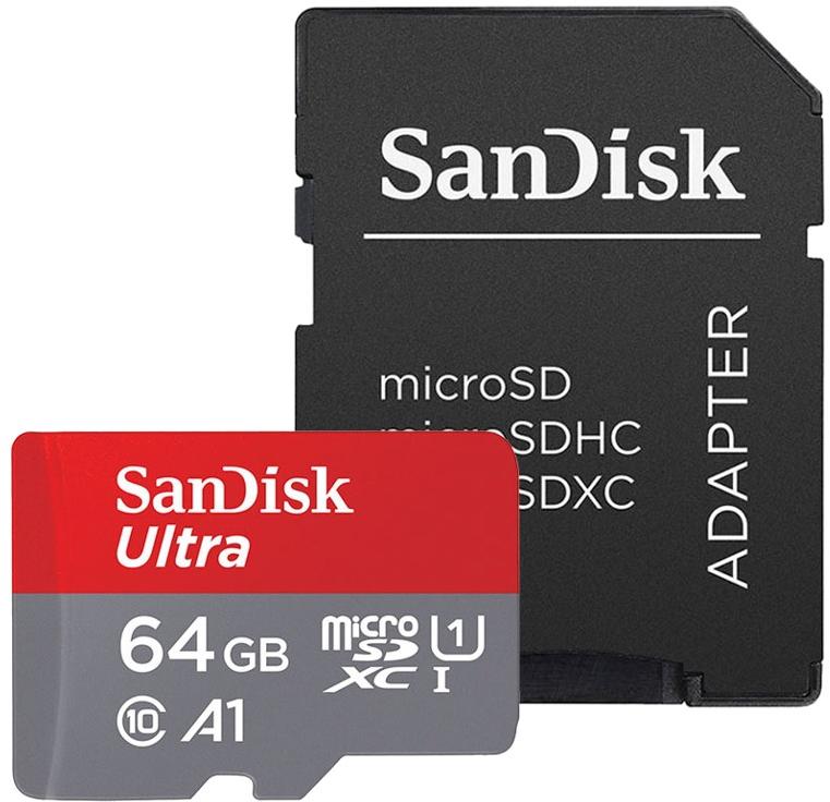 SANDISK 64GB Micro SD atminties kortelė, U1
