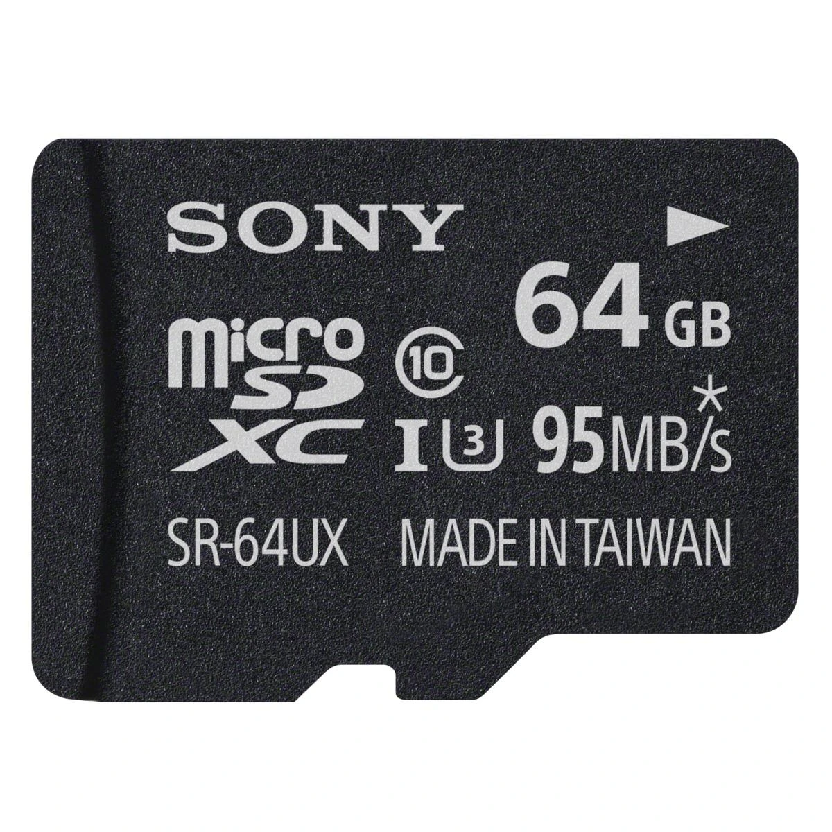 Sony 64GB Micro SDXC kortelė iš arti