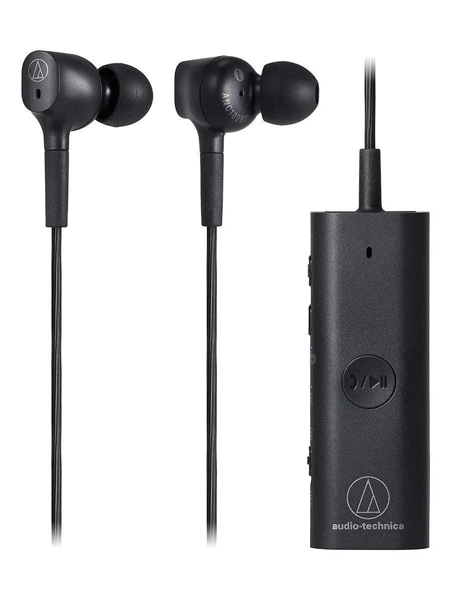 Audio-Technica ATH-ANC100BT belaidės triukšmą slopinančios ausinės, Juodos spalvos