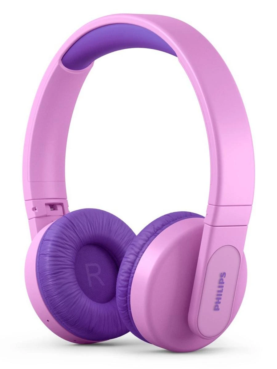 Vaikiškos belaidės ant ausų dedamos ausinės Philips TAK4206PK/00, Rožinės
