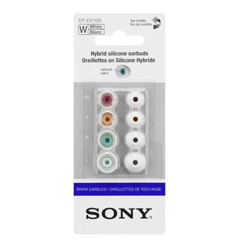 Sony EP-EX10A papildomi ausų kištukai ausinėms 4 vnt. (Balti)