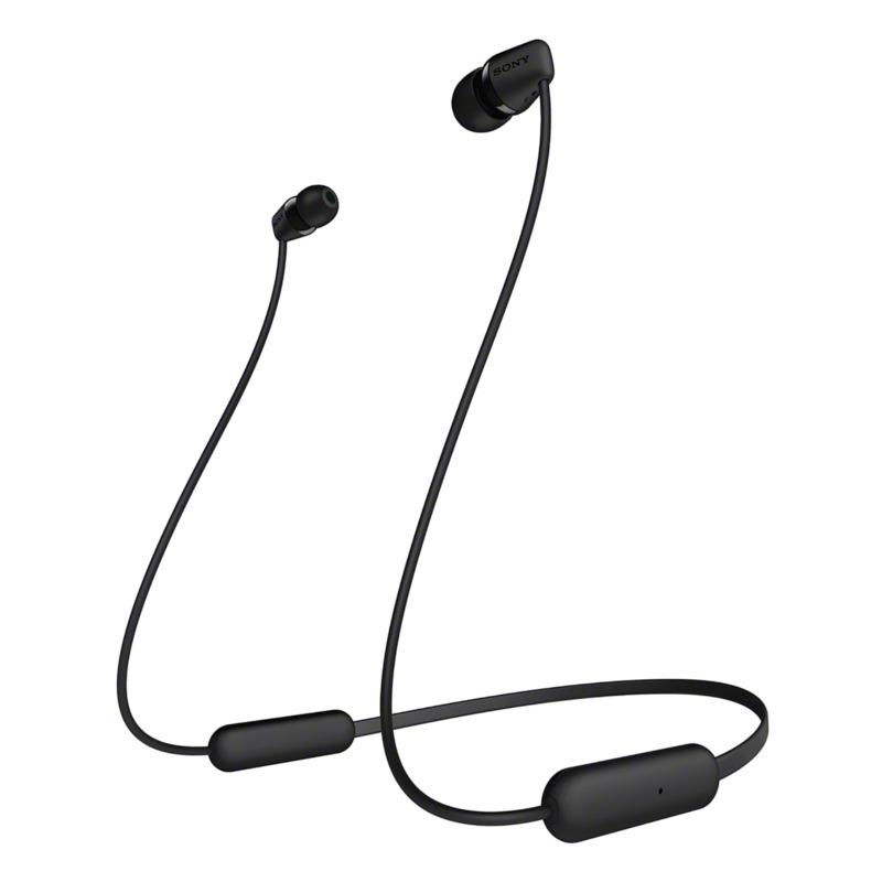 Belaidės į ausį įdedamos ausinės Sony WI-C200B, juodos