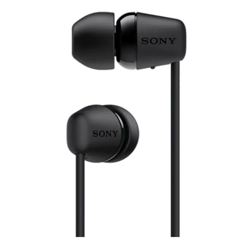 Belaidės į ausį įdedamos ausinės Sony WI-C200B, juodos