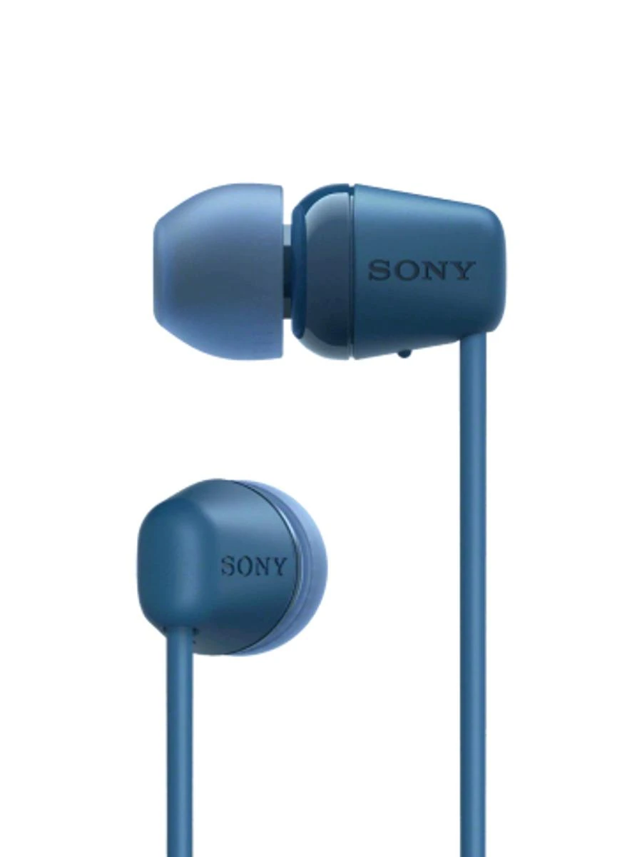 Belaidės į ausį įdedamos ausinės Sony WI-C100, Mėlynos