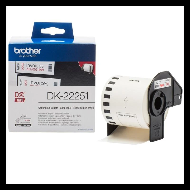 Brother BROLIS DK22251 62MM Juodas Raudonas