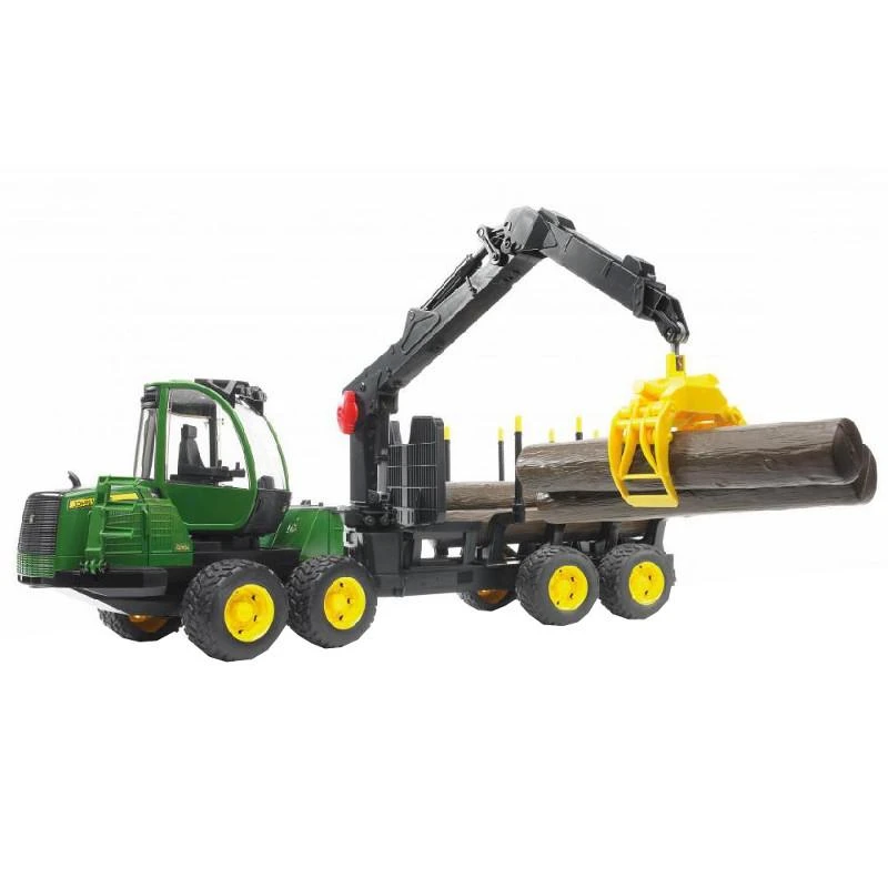 Traktorius su priedais Bruder John Deere 1210E, 3 m.+