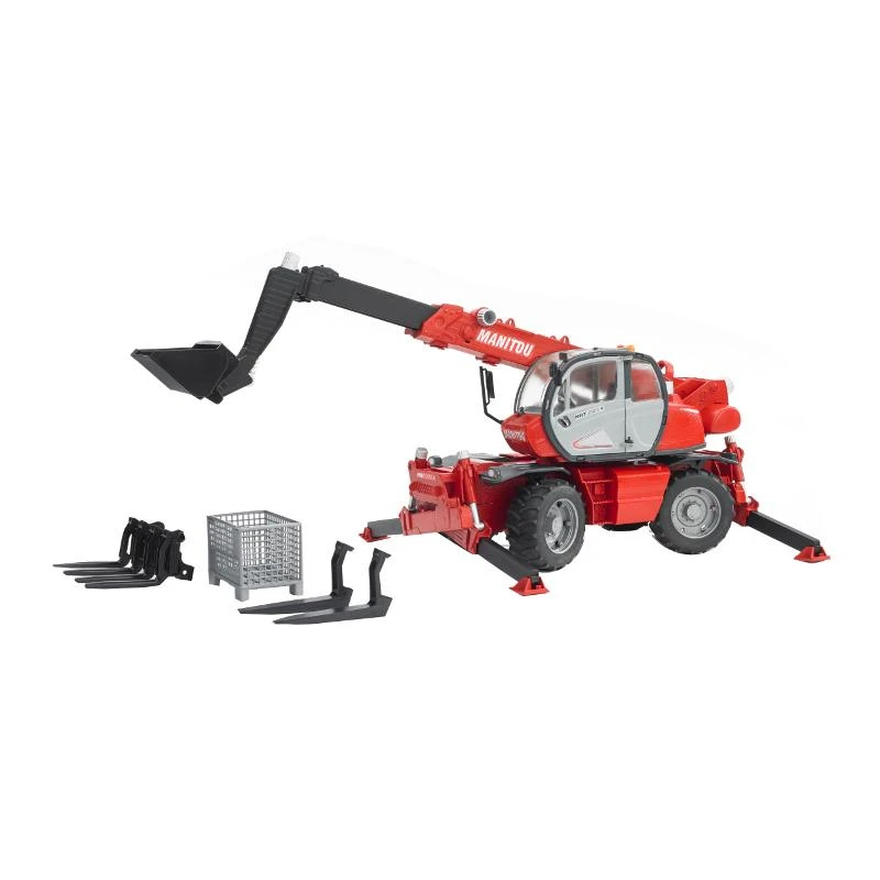 Pojazd BRUDER krautuvas Manitou Telescopic MRT 2150 (su aksesuarais), 2129