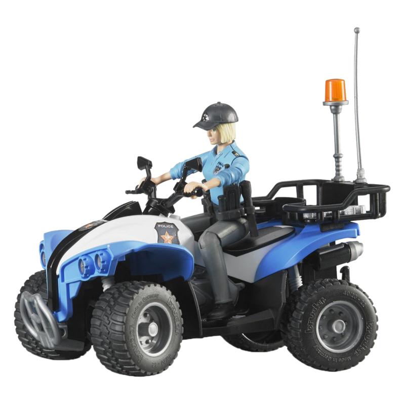 BRUDER policijos keturratis motociklas figūrėle ir priedais 63010