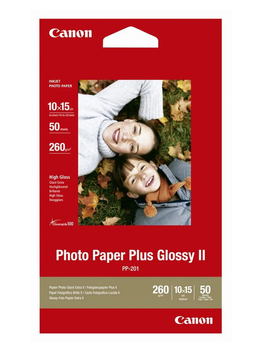 CANON PP-201 fotopopierius 4x6 50 lapų blizgus