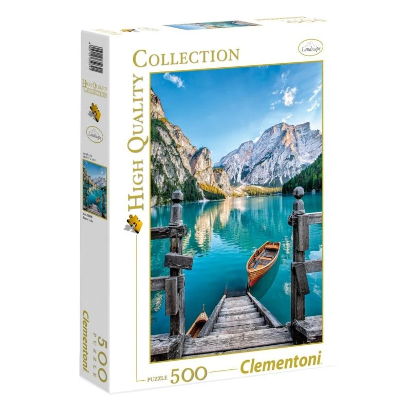Clementoni Dėlionė 500 vnt. - Braies ežeras aprašymas - Prekės nuotrauka