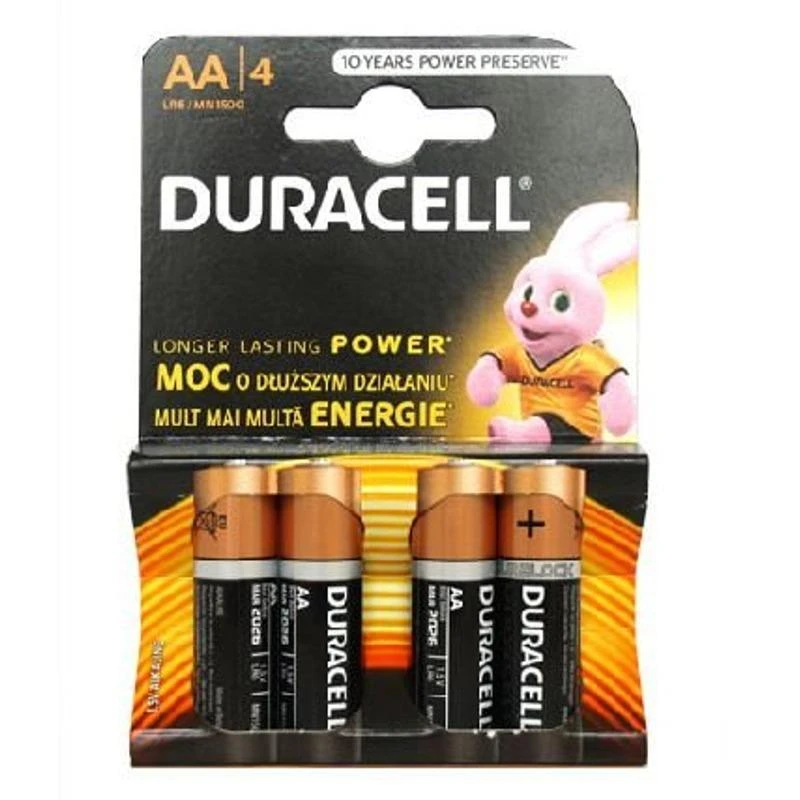 DURACELL LR6 (AA) 4 pak. Elementai