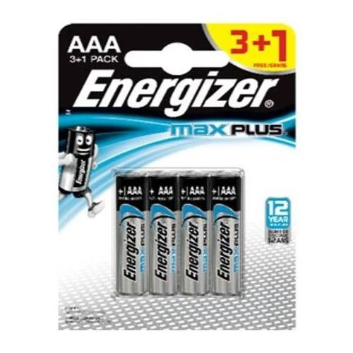 Energizer AAA Max Plus 3+1 baterijų pakuotė