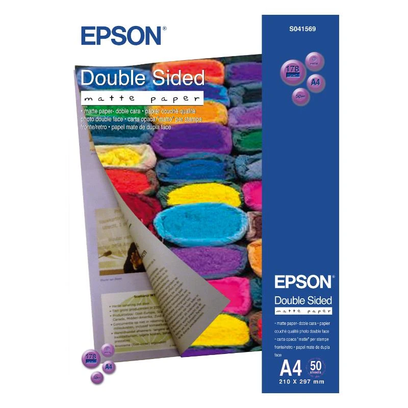 Epson dvipusis, DIN A4, 178g/m² fotopopierius