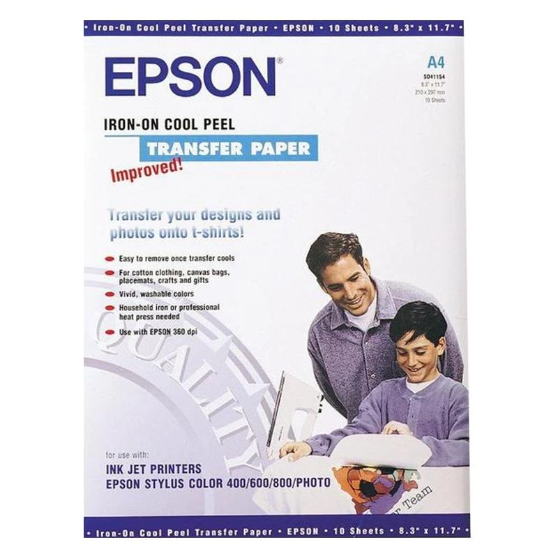 Epson Supplies Central Epson Papier/ Iron A4 10ark