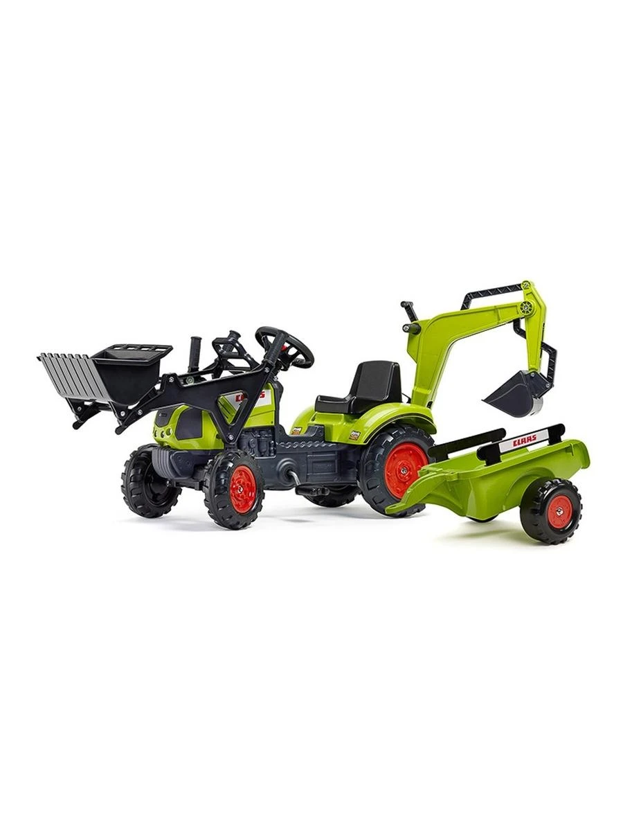 Vaikiškas traktorius su priekaba FALK CLAAS Arion Backhoe