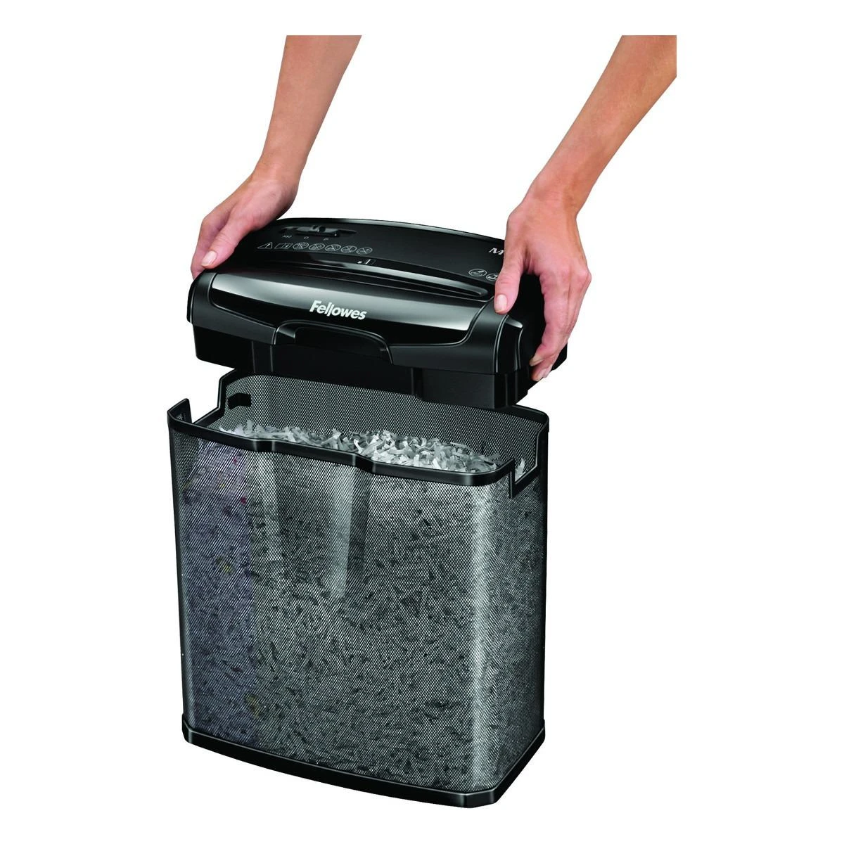 Fellowes M-7Cm naikiklio turinio ištuštinimas
