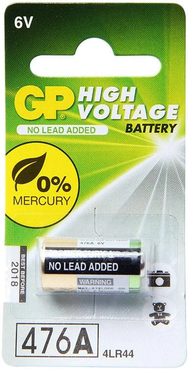 GP Battery 476A 4LR44 6V Alkaline Baterija 1 vnt., modelis - 080476AC1 ...