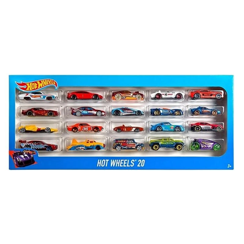 Mattel Dvidešimties „Hot Wheels“ automodelių rinkinys