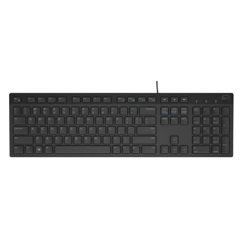 Dell multimedijos klaviatūra KB216, RUS, Juoda 580-ADGR