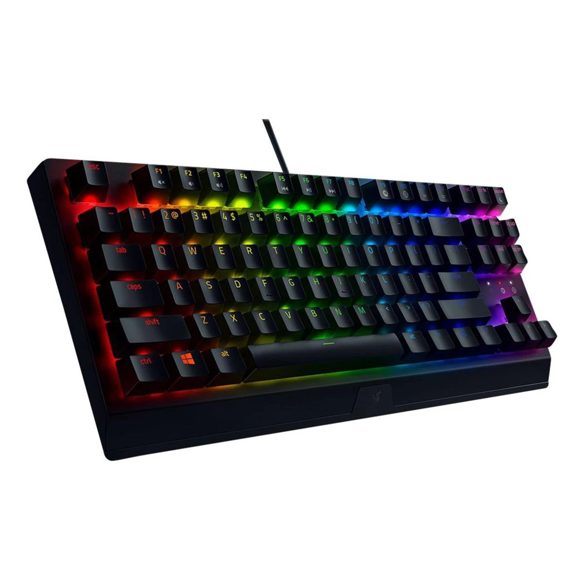 Kompaktiška Žaidimų klaviatūra Razer BlackWidow V3 Tenkeyless, Green Switch, RU išdėstymas