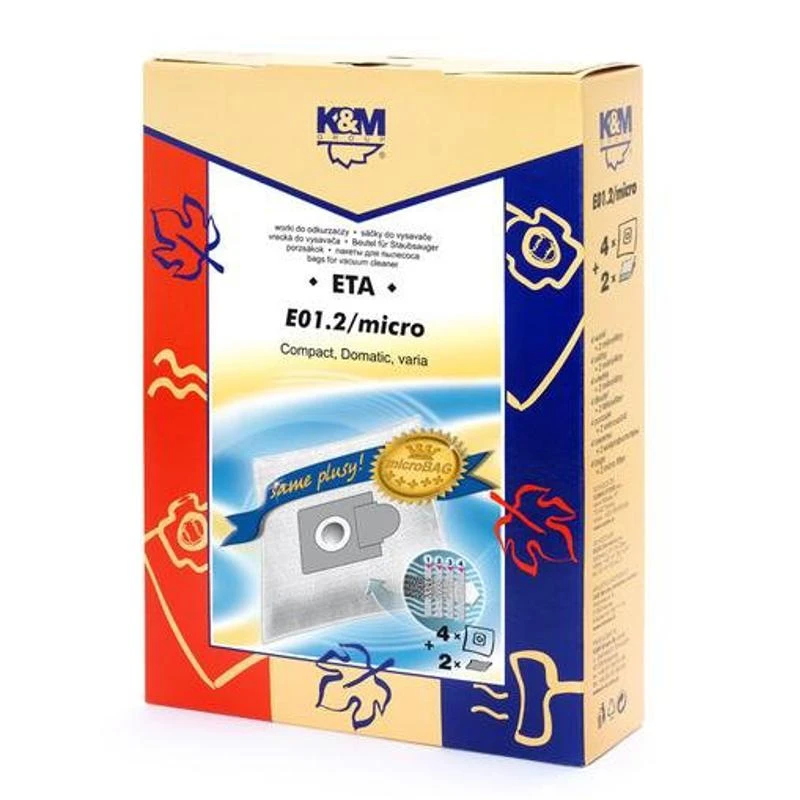 K&M K_M Dulkių siurblio maišeliai K&M E01 Micro, 4 vnt.