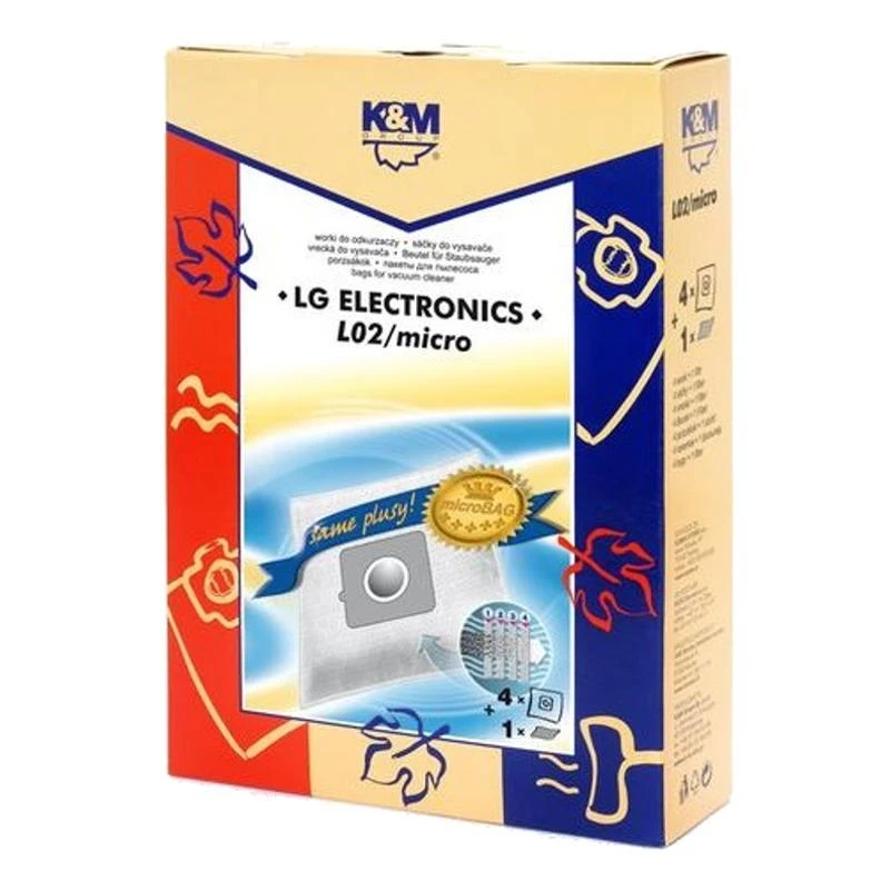 K&M K_M Dulkių siurblio maišelis K&M L02 Micro, 4 vnt.