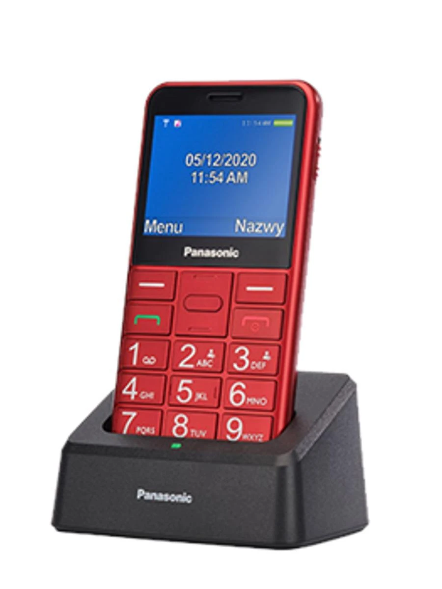 Mobilusis telefonas Panasonic KX-TU155EXBN, Raudonas