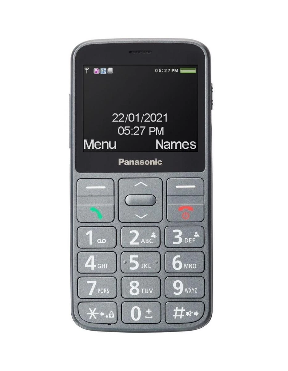 Panasonic | KX-TU160 | Lengvas naudojimas mobilusis telefonas | Pilkas | 2,4 colio | TFT-LCD | Bluetooth | USB versija USB-C | Integruota kamera | Pagrindinės kameros skiriamoji geba 0,3 MP